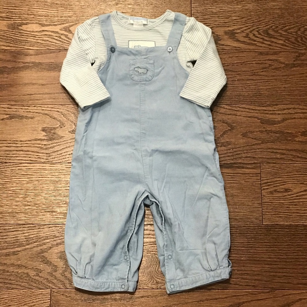 Janie and Jack Corduroy Baby Hippo Outfit